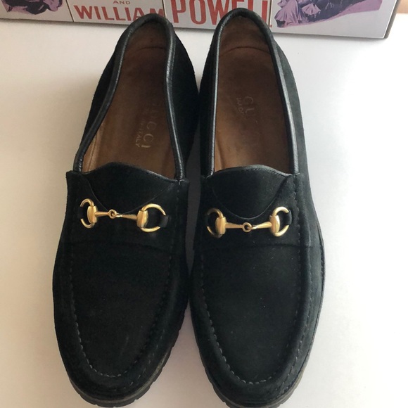 Gucci Shoes - GUCCI Black Suede Shoes